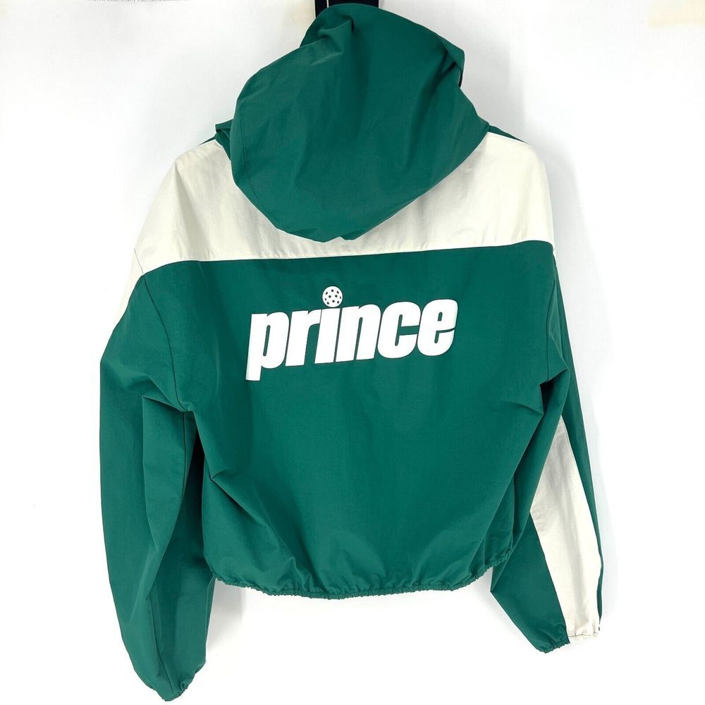 PRINCE‎ Pickleball Windbreaker Jacket Womens XXL Evergreen Crop Long Sleeve NWT